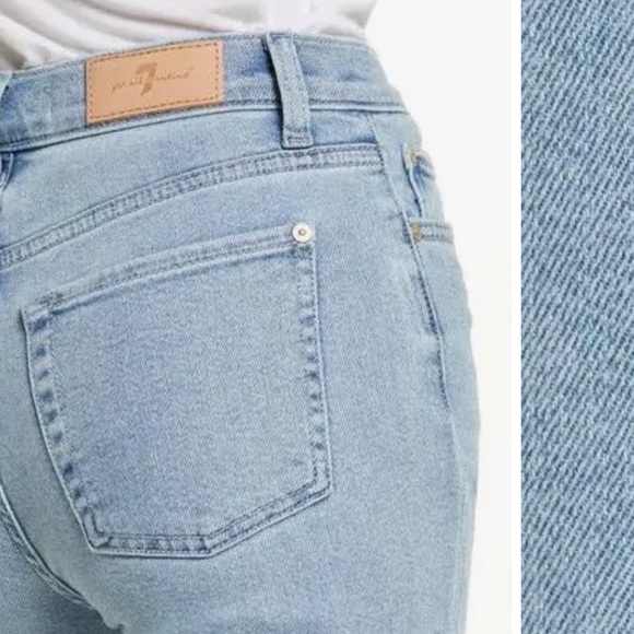 7 for All Mankind Luxe Vintage Alexa High Rise Cropped Jeans - Picture 4 of 12